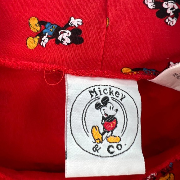 Disney Mickey Mouse Vintage Mickey Co Moc Turtle Neck Sweater Large 100% Cotton - Picture 4 of 9